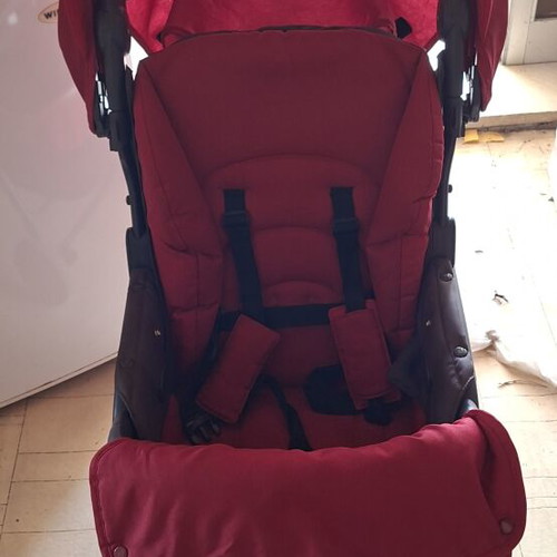 Chicco baby stroller with footmuff, red