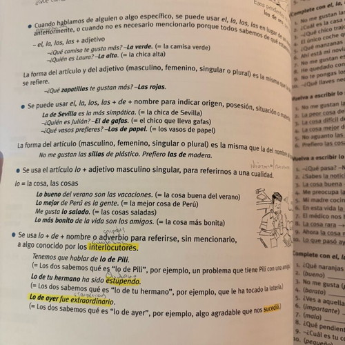 Spanish Grammar book used with answers
