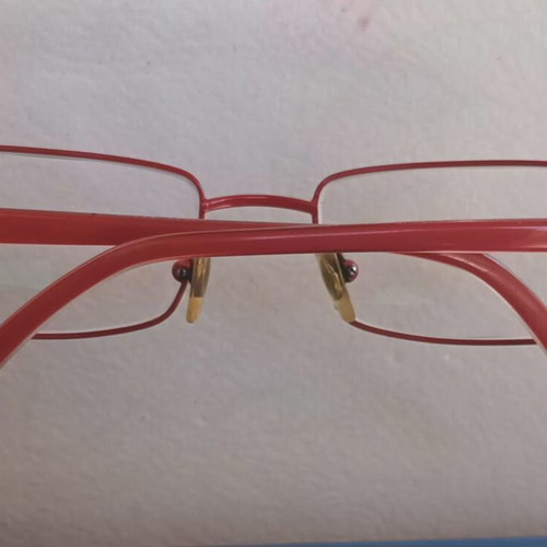 Ray Ban Titanium eyeglass frame like new, red color