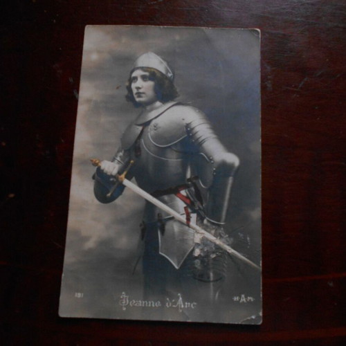 Jeanne d'Arc and French revolutionaries cards used, set of 2