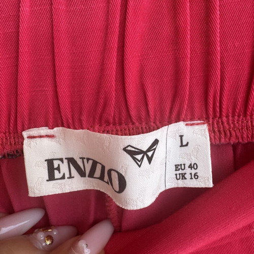 Enzzo women's wide leg trousers magenta size L like new