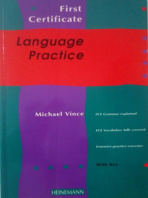 Βιβλίο First Certificate Language Practice σαν καινούργιο, Αγγλικά