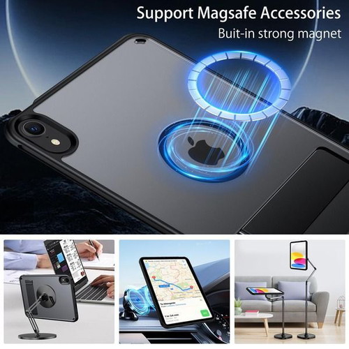 YINLAI magnetic case for iPad mini 7/6 8.3 inch with stand and Pencil holder, black