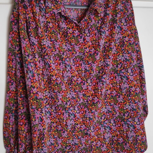 Vero Moda dark blue floral shirt like new, size L/XL