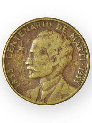 Cuba 1 Centavo 1953 coin used