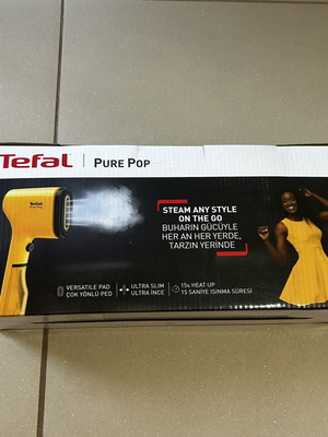 Tefal Pure Pop handheld garment steamer 1300W, yellow, 70ml