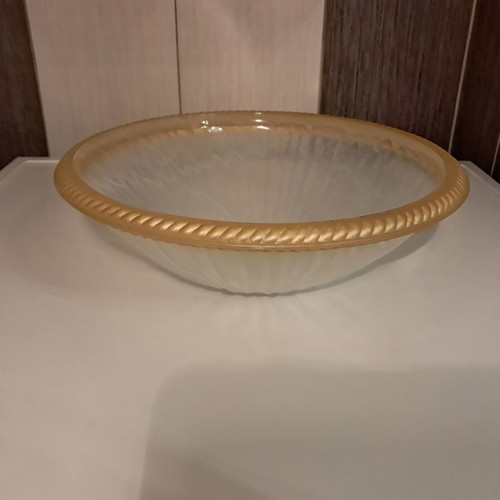 Large glass serving bowl fruit bowl new