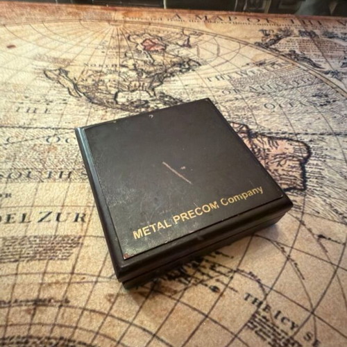 Metal Perpetual Calendar 50 Years Used, Nautical Design with Case