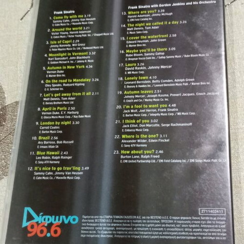 Frank Sinatra 3CD like new, 66 greatest hits