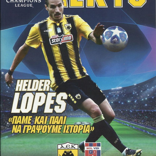 AEK – Mol Vidi 2018-2019 match program like new