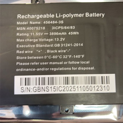 Medion Akoya laptop battery new, model L18M3PF7, 45Wh, 11.55V