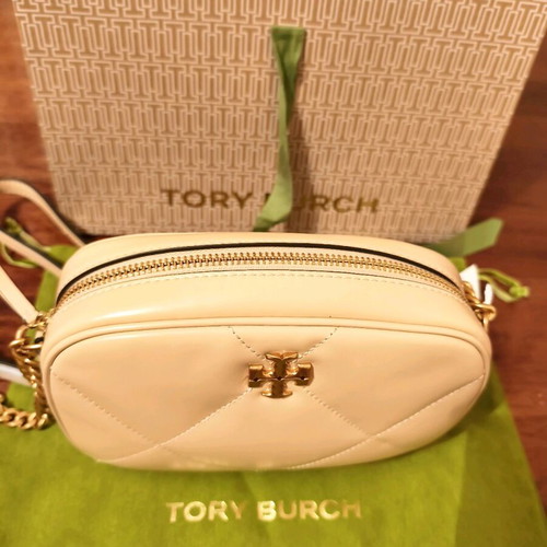 Tory Burch Kira Camera Bag, vanilla soft leather