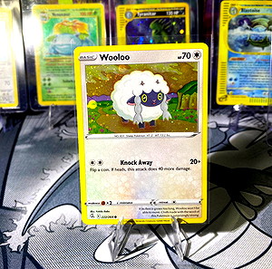 Pokemon card wooloo holographic