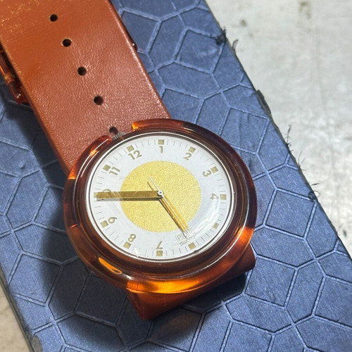 Vintage Pop Swatch Dile PWC104 1990 watch used, Swiss made