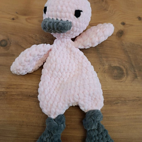 Handmade knitted cuddle duck new