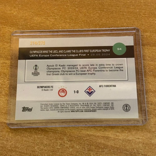 Topps UEFA Club Competitions 2024-25 Title Winners σαν καινούργιο