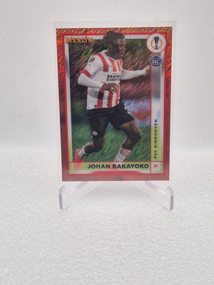 2022 Merlin UEFA Club Competitions Rose Shimmer Refractor Johan Bakayoko Rookie κάρτα μεταχειρισμένη