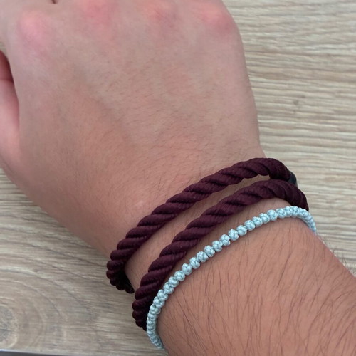 Fischer's Fritze Torpedo Garnele bracelet, dark red