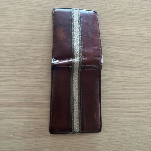 Fetiche Leather leather wallet like new, brown and red