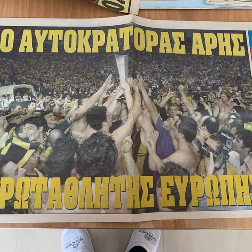 Aris basketball double 1985, 1989 with 39-page sports tribute