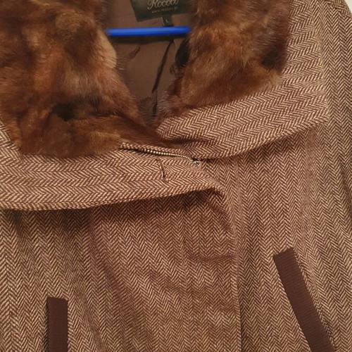 Rococo women's wool vest used, brown, size L