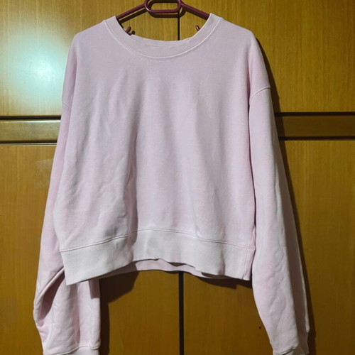 Terranova cropped sweatshirt pink like new, size L