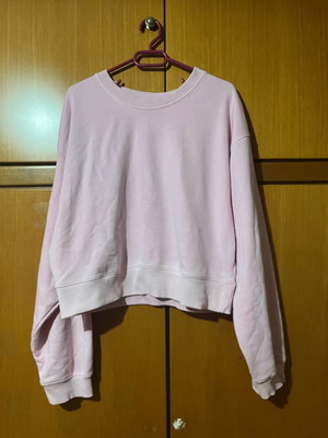 Terranova cropped sweatshirt pink like new, size L