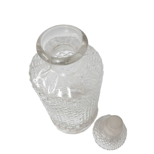 Vintage Diamond Glass Carafe 700 ml like new, lead-free