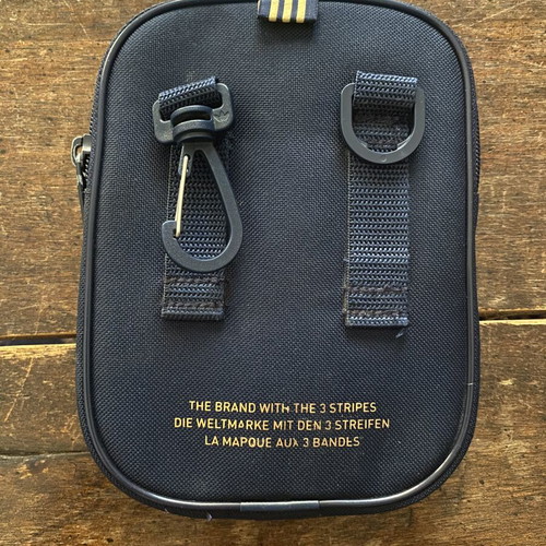 Adidas limited edition blue and gold pouch bag