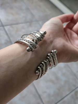 Bracelet watch used, silver