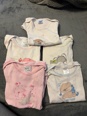 Ζιπουνάκια βαμβακερά, σετ 5, 98 εκ, σαν καινούργια