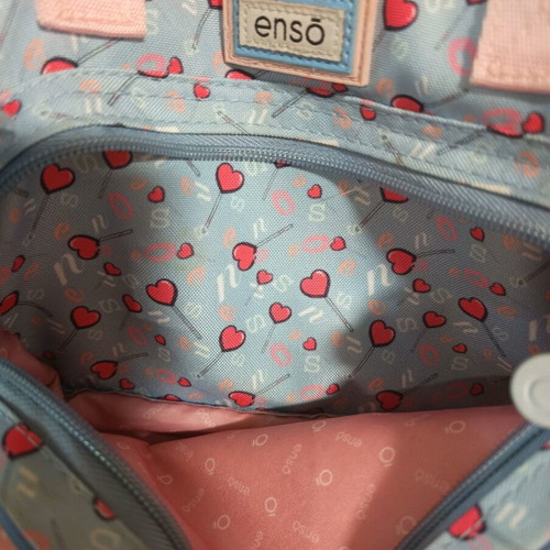 Enso children's bag like new, pink colorful crossbody