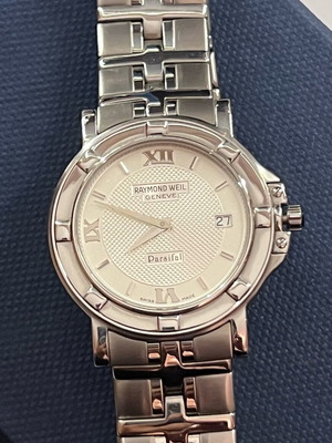 Raymond Weil Parsifal 35mm watch new, sapphire crystal, silver