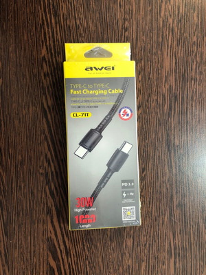 Καλώδιο Type C to Type C 1m καινούργιο για γρήγορη φόρτιση