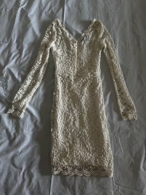 Jennyfer white lace tight dress size XS