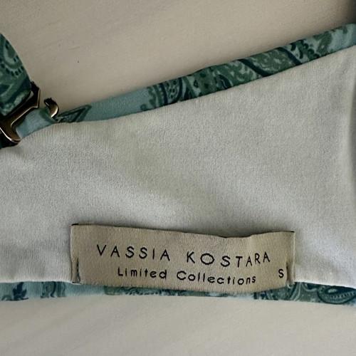 Vassia Kostara Bikini set size S turquoise like new