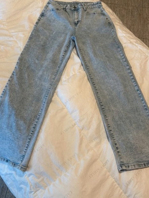 Shein straight-leg jeans, blue, size L / 40 / 12