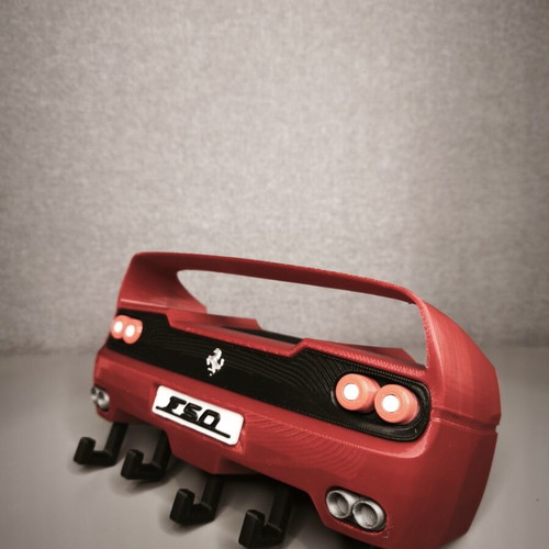 Ferrari F50 3D printed keychain wall mount like new