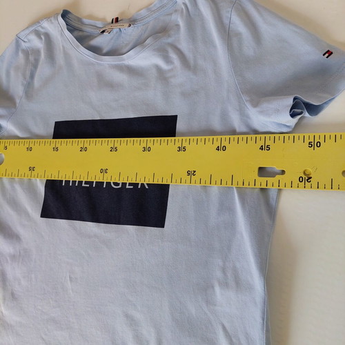 Tommy Hilfiger women's short-sleeve top blue medium like new