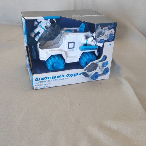 Space vehicle with two astronauts toy