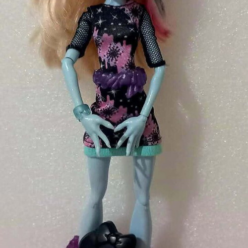 Monster High Abbey Bominable Coffin Bean doll used Mattel 2014