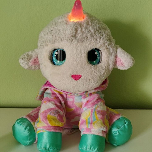 Furreal Plush Lamb Like New with Sounds and Light-Up Horn
