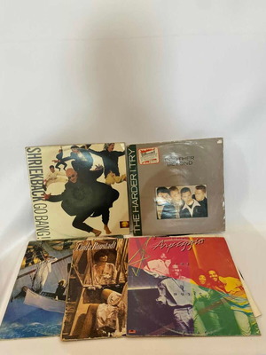 Vinyl records used, set of 5, various
