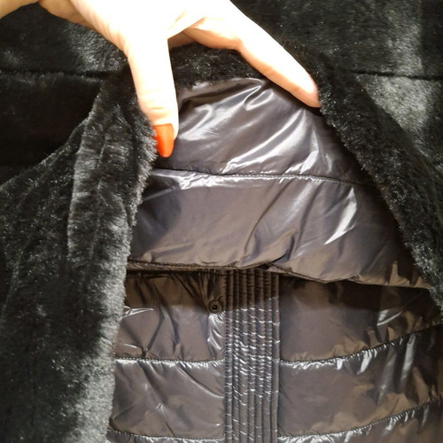 Parabita reversible fur jacket like new, black, sizes M and L