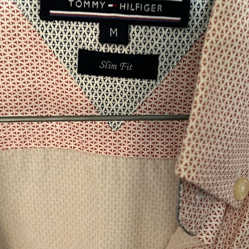 Tommy Hilfiger shirt like new, size M, white and red