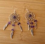 Handmade dreamcatcher earrings