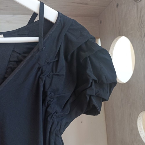 Marithe Francois Girbaud black midi dress