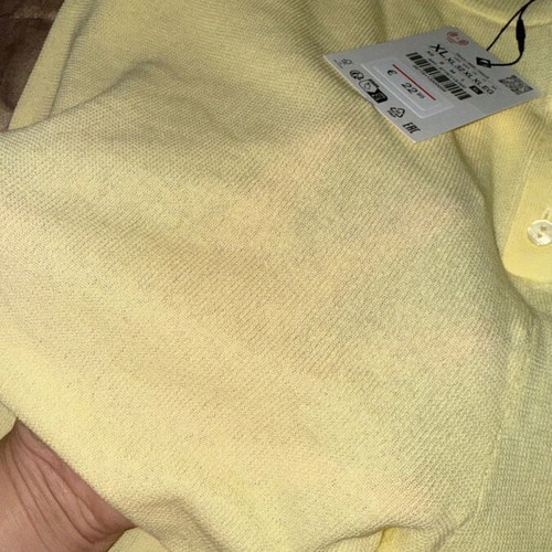 Zara yellow knit set XL