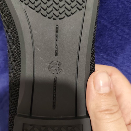 Flat perforated ballerina shoes size 42 new black