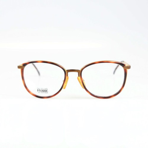 Gianfranco Ferre GFF 124 Eyeglasses new, brown and gold
